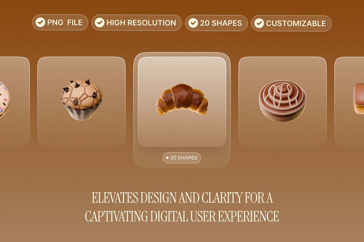 3D Bakery Illustration, an Object Graphic by Illustrava (Photo 6 of 7)
