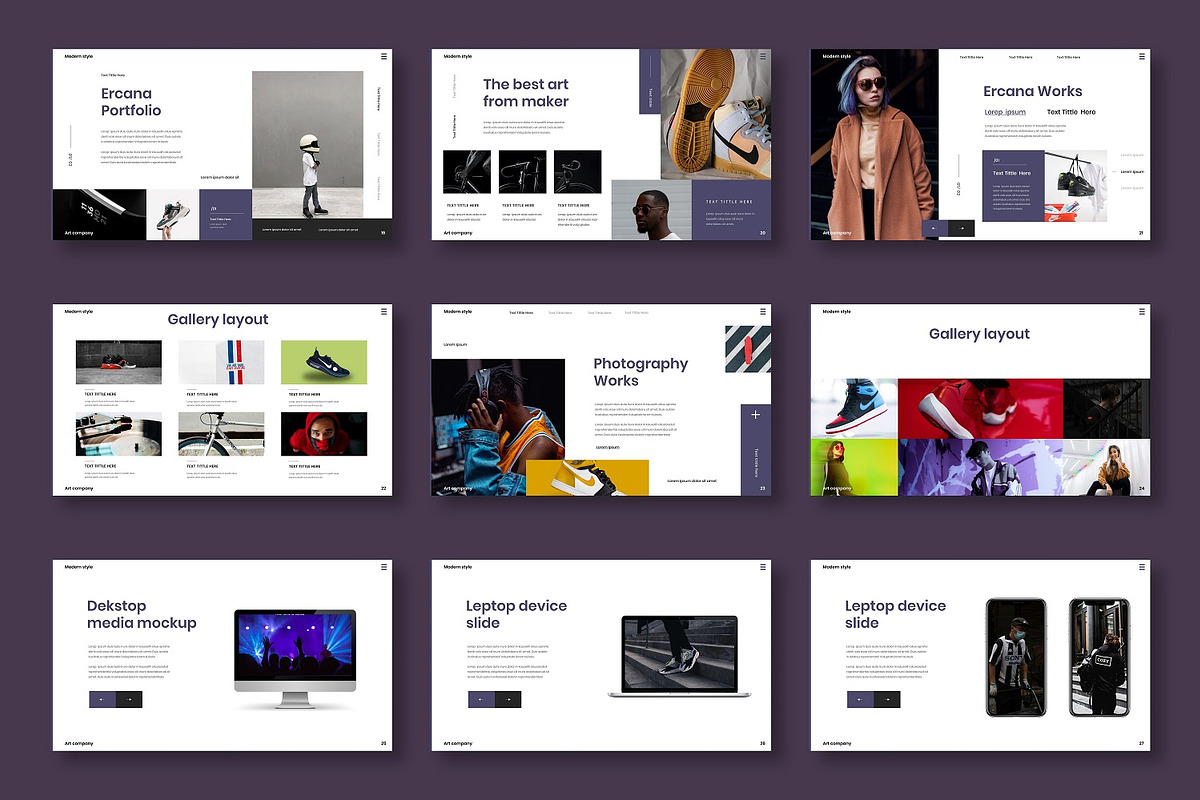 Ercana – Business PowerPoint, a Presentation Template by Dens Creative Studio (Photo 4 of 6)