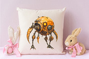 Steampunk Moon World Clipart, an Illustration by designcity5 (Thumbnail 5 of 5)