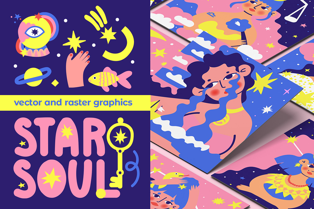 Star soul. Zodiac illustration set, a Person Illustration by Oliana Moroz (Photo 1 of 21)