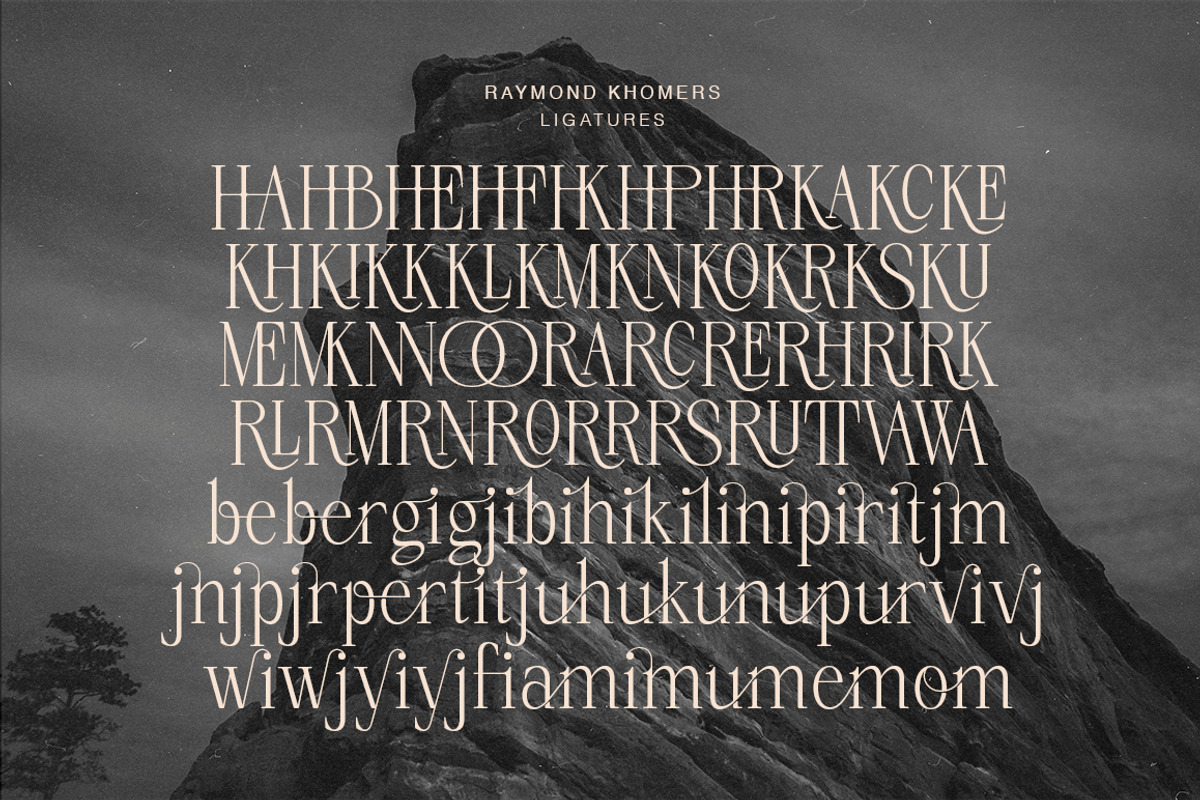 Raymond Khomers, a Sans Serif Font by Fargun Studio (Photo 17 of 22)
