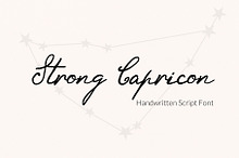 Strong Capricorn Vintage Script Font