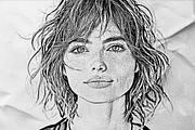 Realistic Pencil Sketch Photo Effect, a Brushes & More by studiogstock (Thumbnail 1 of 2)