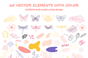 Organic natural set & patterns, a Pattern Graphic by museberry (Thumbnail 8 of 9)