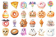 Watercolor Halloween Food Clipart, an Illustration by Daily.Designs (Thumbnail 3 of 4)