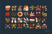 Autumn Blocks Fall Elements Clipart, a Seasonal Illustration by Olia (Thumbnail 9 of 28)