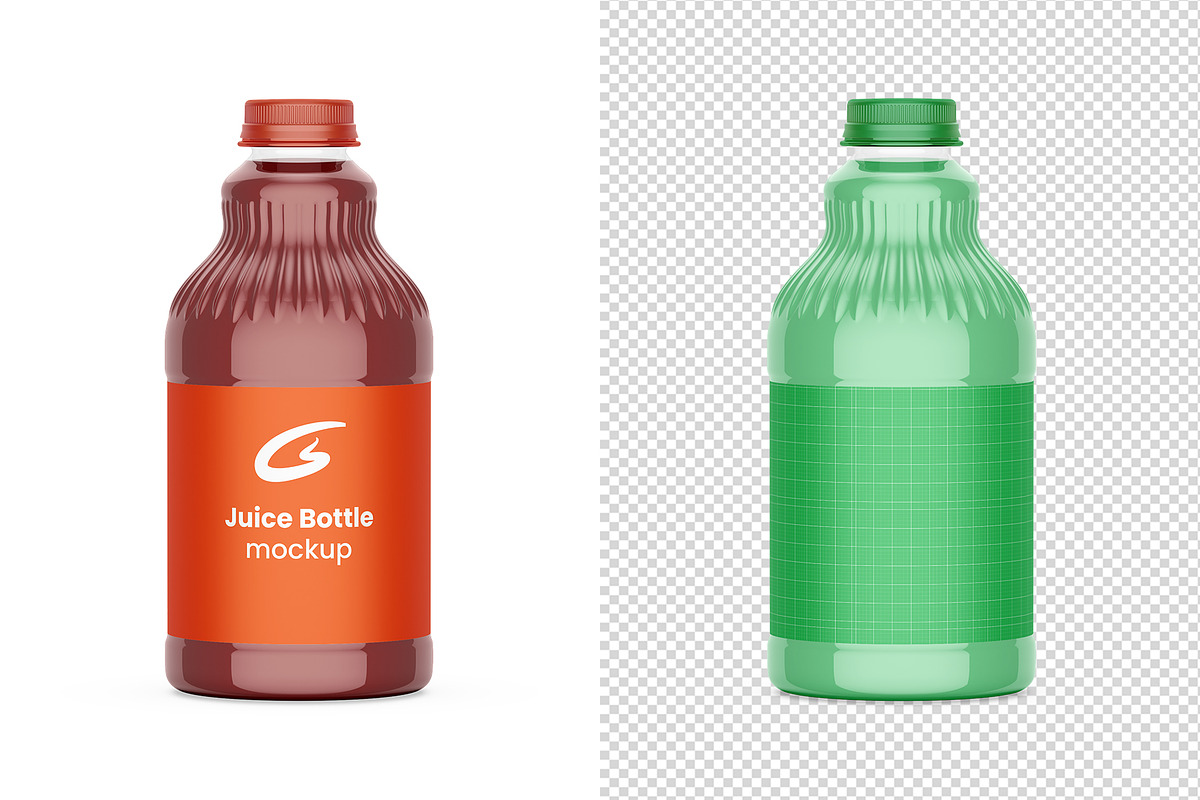 Juice Bottle Mockup, a Packaging Mockup by GraphicsPixel (Photo 2 of 3)