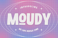 MOUDY - All Caps Display Font