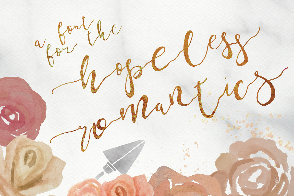 ArrowScript Font & Watercolor Bonus preview 3