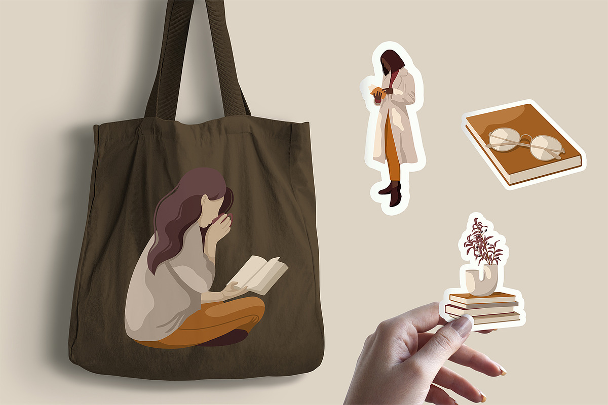Books & Reading people, an Education Illustration by ApetekMarket (Photo 5 of 5)