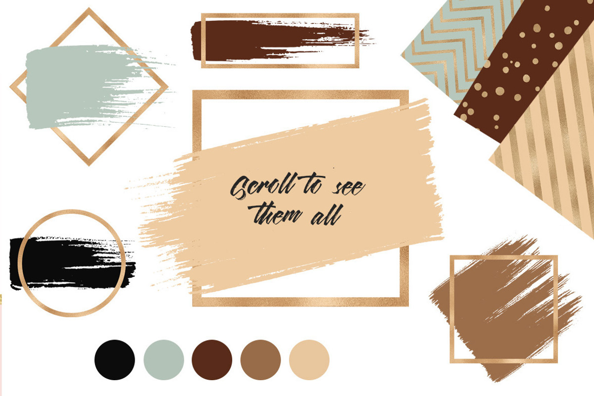 160 Brush Strokes in 1 Bundle, an Object Graphic by PeDe Designs (Photo 2 of 9)