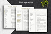 Minimalist CV Template Pack | Canva, a Resume Template by Lux Resume (Thumbnail 3 of 9)