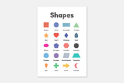 Shapes for Kids Geometric Poster, a Decorative Illustration by TukTuk Design (Thumbnail 1 of 6)