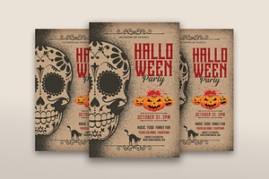 Halloween Party Flyer, a Print Template by DesignWorkz
