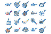 Hand drawn kitchen frying pans, an Object Graphic by pikepicture (Thumbnail 2 of 3)