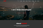 Dark Minimal Personal Branding HTML5, a HTML Template by Themeplaza (Thumbnail 1 of 6)