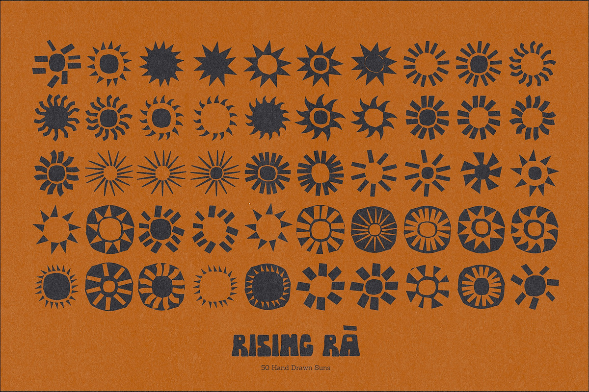 Rising Rā - 50 Hand Drawn Suns, a Decorative Illustration by Madeline ODonoghue Design (Photo 3 of 11)