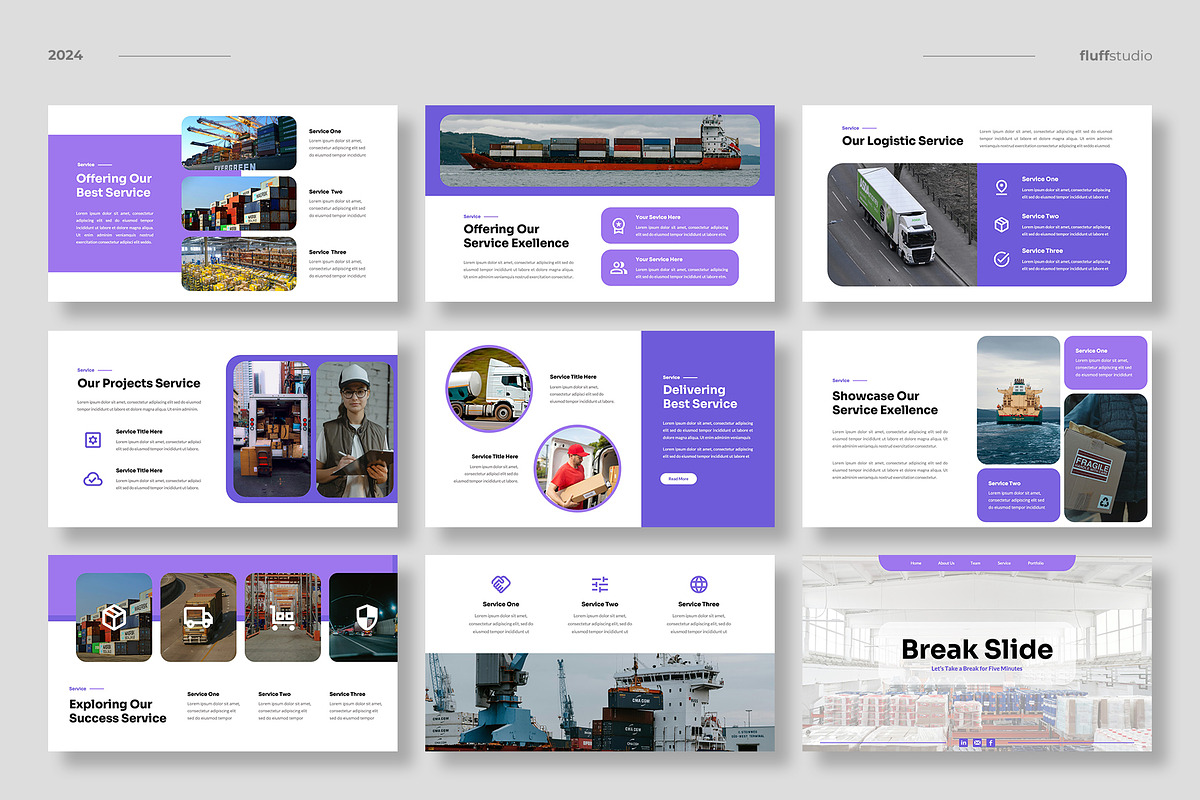 Logistics & Transportation Keynote, a Presentation Template by fluffstudio (Photo 4 of 5)