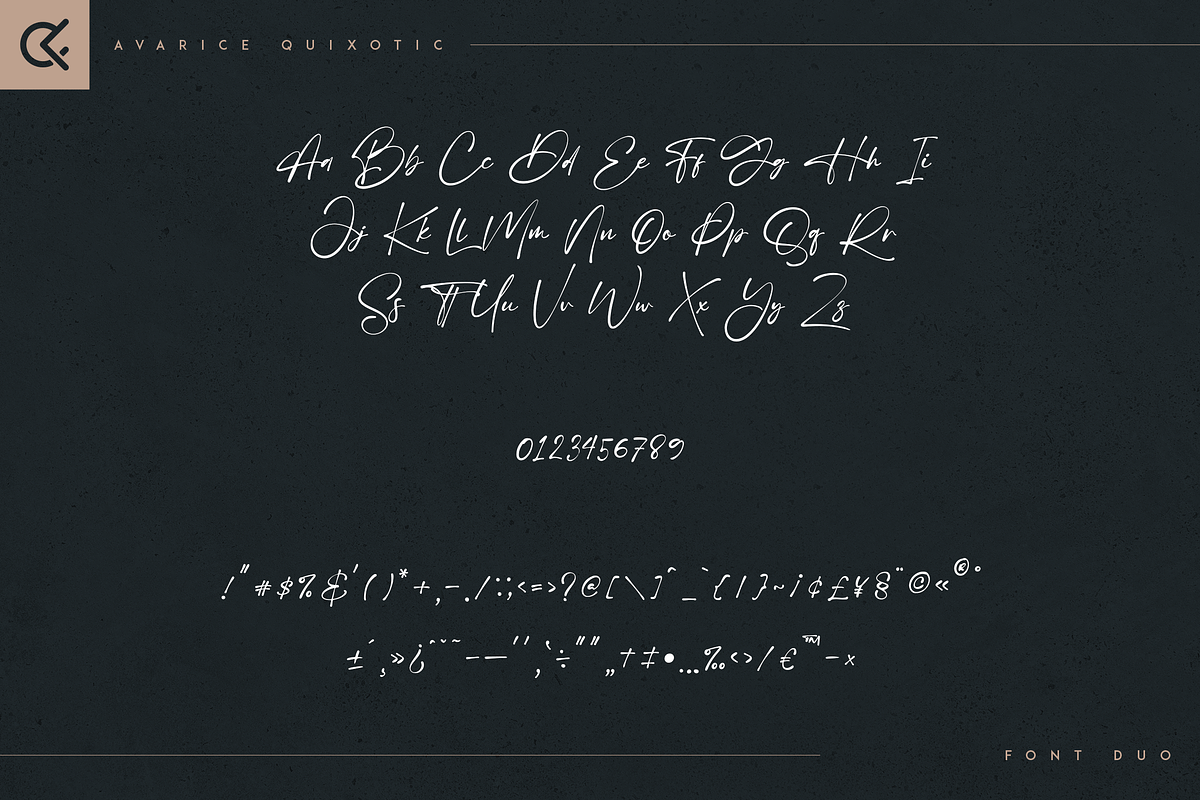 Avarice & Quixotic - modern font duo, a Serif Font by Only Fonts (Photo 8 of 12)