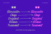 Cosmic Stardust - Casual Brush Font, a Script Font by Letteratom (Thumbnail 11 of 15)