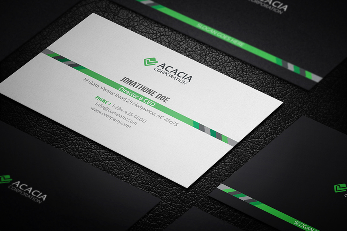 Middle-line Business Card, a Business Card Template by DesignGhar (Photo 3 of 6)