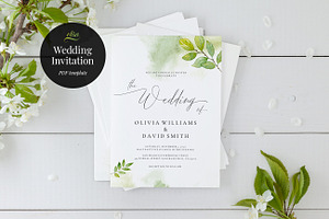 Wedding Invitation Template, Elisa