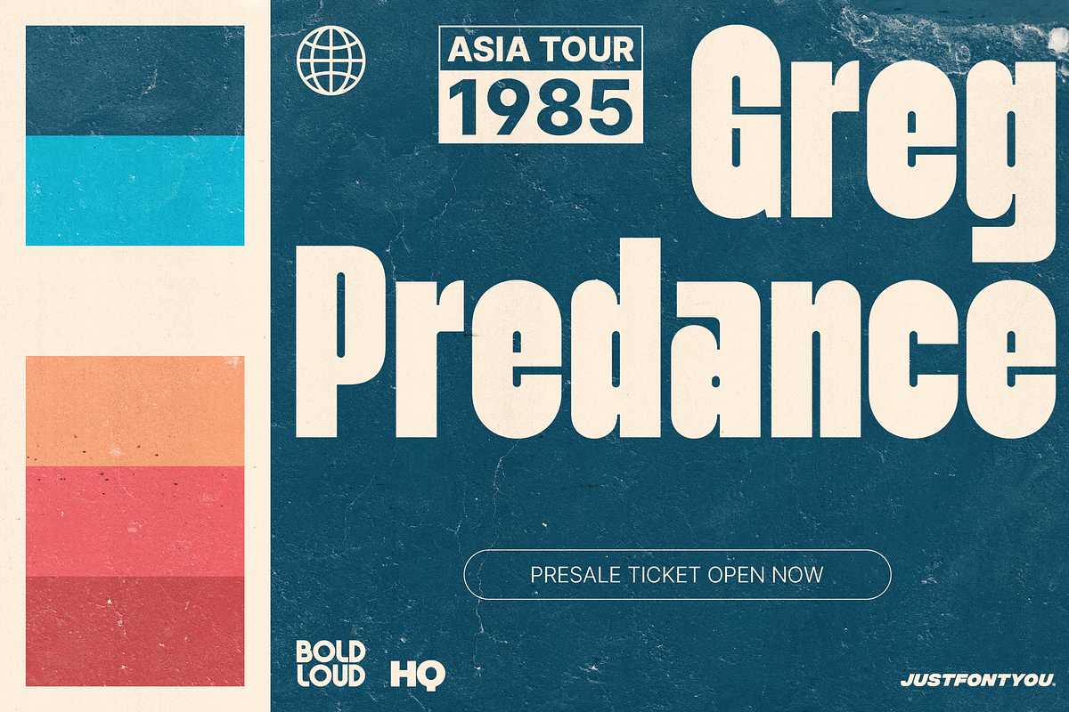 Ogurane - Retro Bold Fonts, a Sans Serif Font by Ian Irwanwismoyo (Photo 4 of 7)