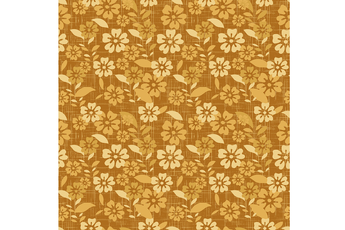 Golden Light Floral Seamless Pattern, a Pattern Graphic by Sharon Schwalbe (Photo 4 of 4)