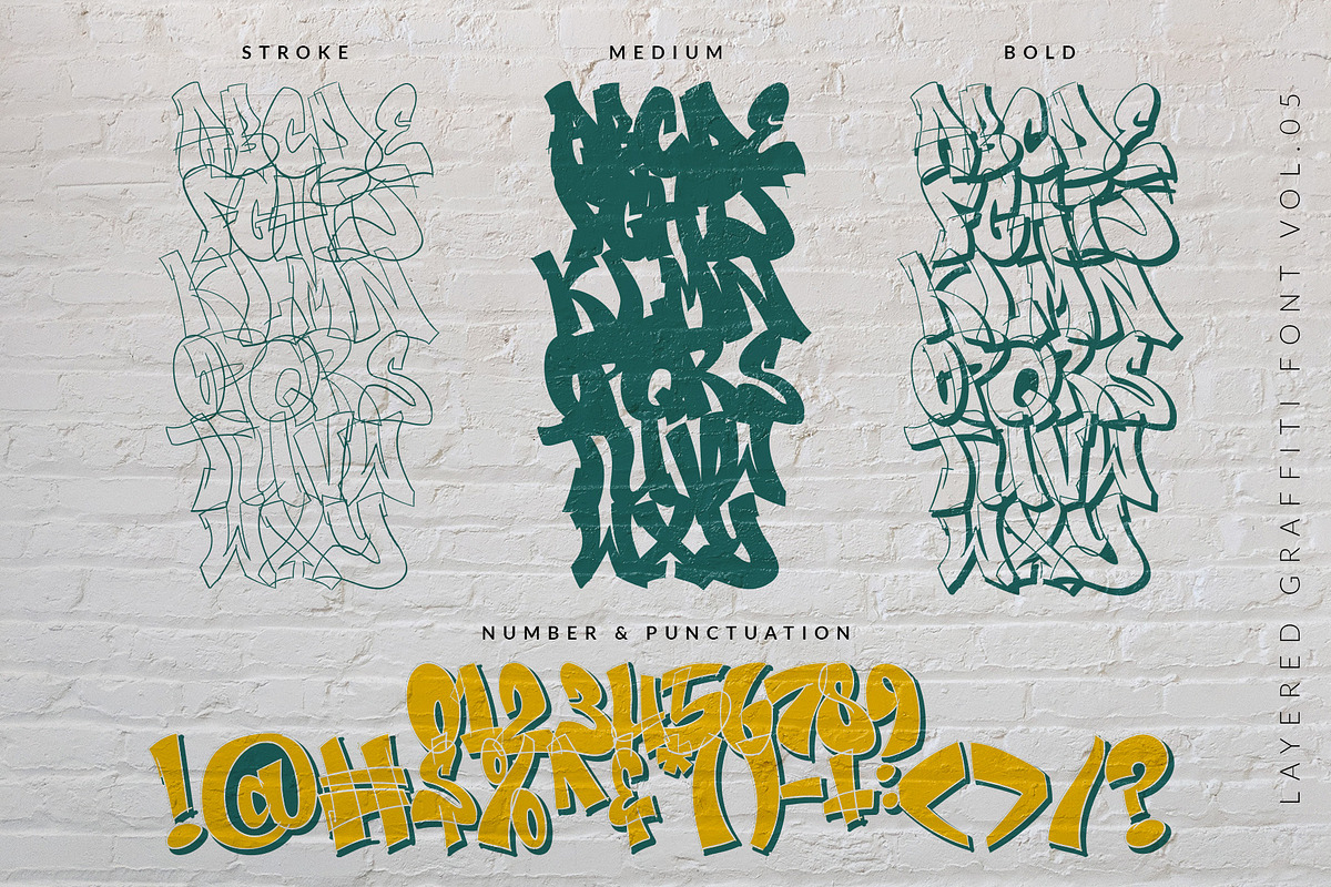 Sketch Flow - Layered Graffiti Font, a Blackletter Font by SemutHitam Creative (Photo 5 of 6)