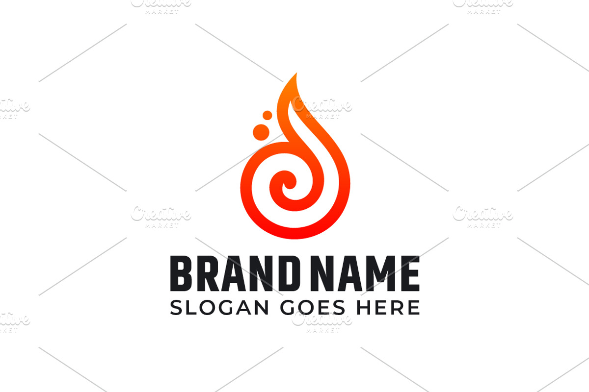 Fire Logo Template, a Branding & Logo Template by pne-design (Photo 2 of 2)