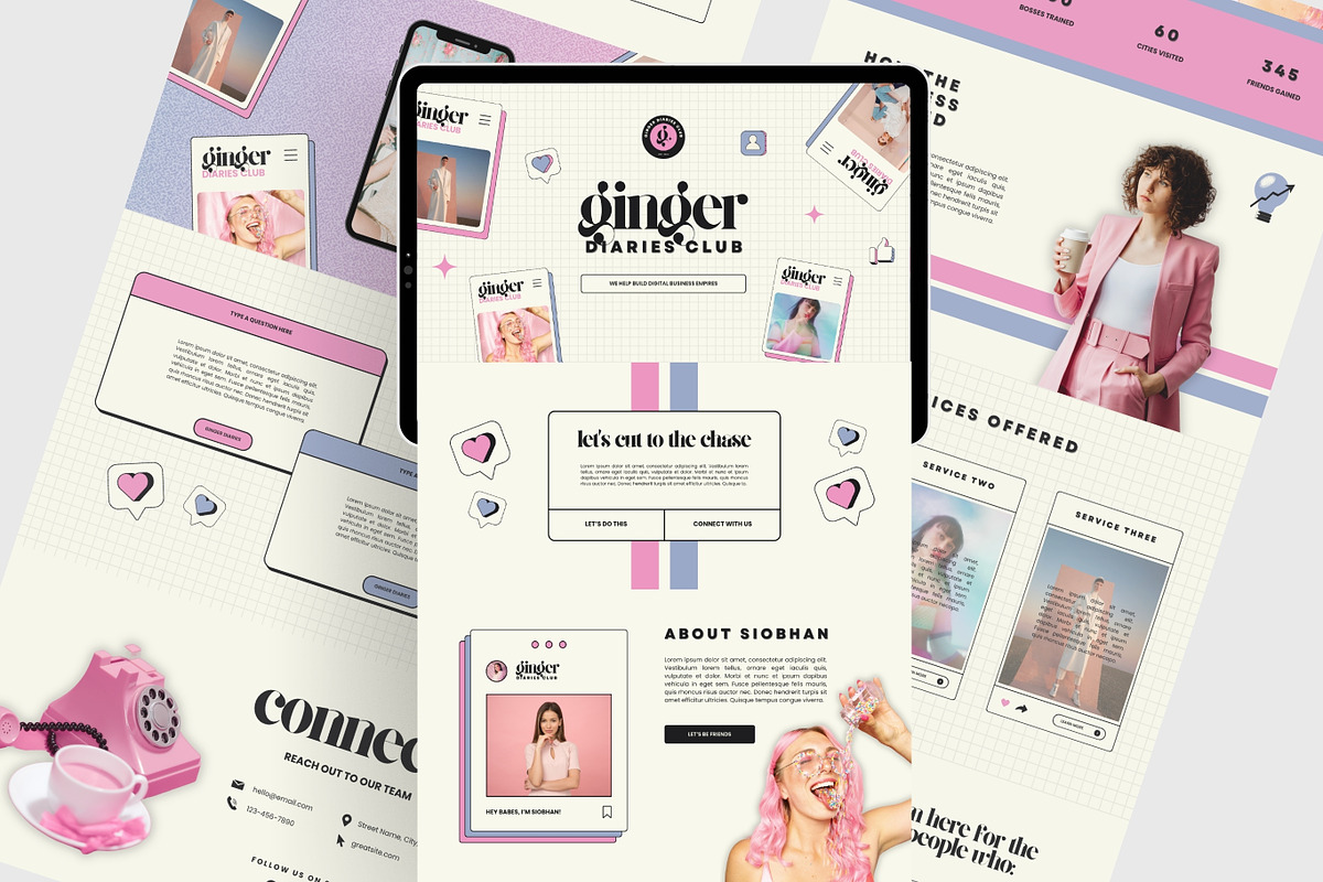 Canva Website Template, a Landing Page Template by Anna Design Studio (Photo 1 of 8)