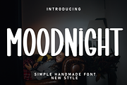 Moodnight | Script Font, a Script Font by Scratchones (Thumbnail 1 of 7)
