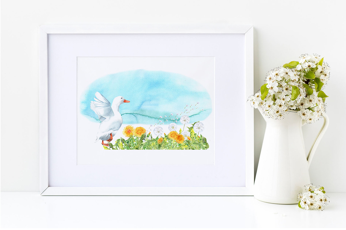 Duck village, an Animal Illustration by JennyColorArt (Photo 5 of 6)