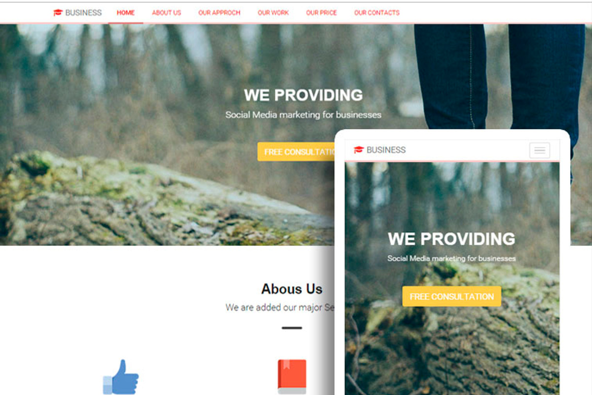 ENTRO Bootstrap html template, a Websites & App Template by Bootstraptor (Photo 2 of 3)