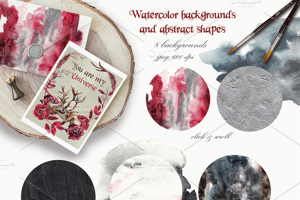 Magic forest design set, an Animal Illustration by Scarlet Heath Art (Photo 9 of 13)