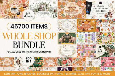 Whole Shop Bundle - 45700 Graphics, an Object Graphic by Julia Dreams