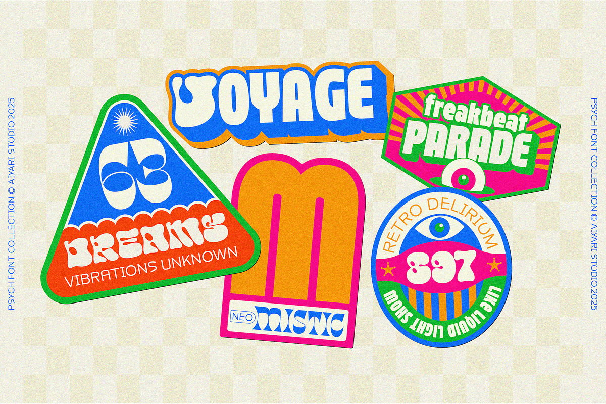 Psych Font Collections, a Symbol Font by Aiyari (Photo 14 of 18)