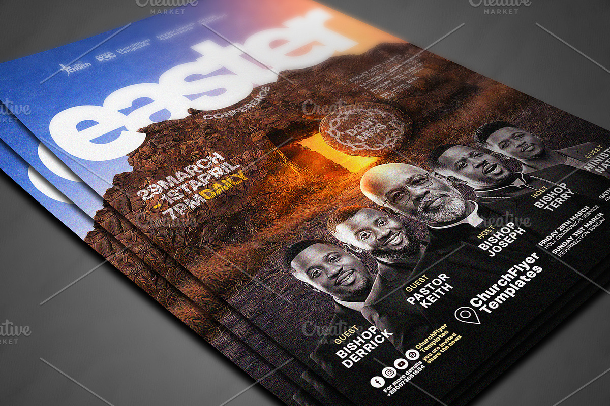 Easter Conference Flyer Psd, a Social Media Template by church flyer templates (Photo 6 of 6)