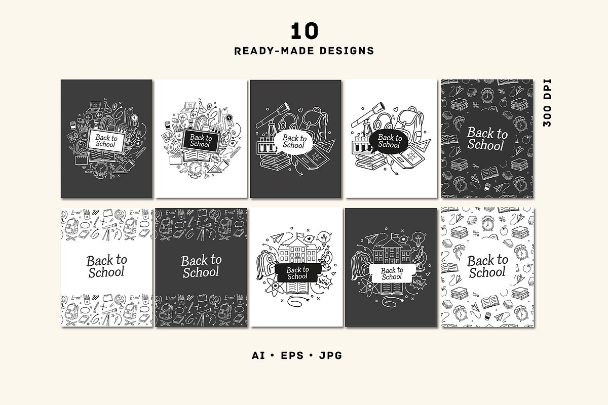 Back to School vector clipart set, an Education Illustration by VerAna (Photo 9 of 14)