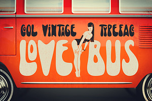 Lovebus font + graphics, a Script Font by Gleb Guralnyk