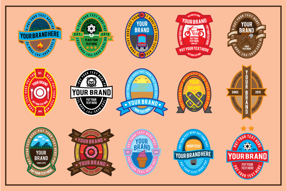 Oval Badges, a Templates & Theme by daredera creative shop (Photo 2 of 3)