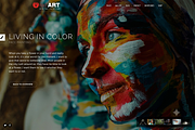 Red Art | Portfolio WordPress Theme, a WordPress Template by ThemesRain (Thumbnail 2 of 3)