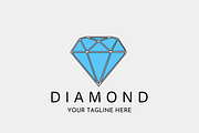 Diamond Logo Design Jewelry Crystal, a Branding & Logo Template by Megafox Studio (Thumbnail 2 of 2)