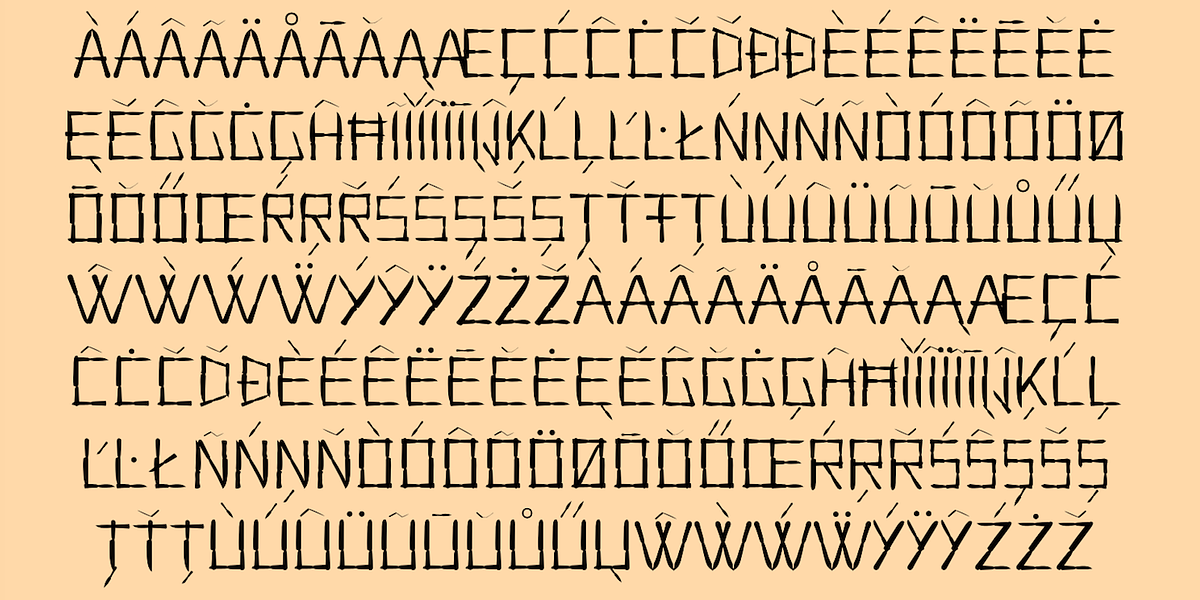 Dinner, a Font by Ingrimayne Type (Photo 8 of 8)