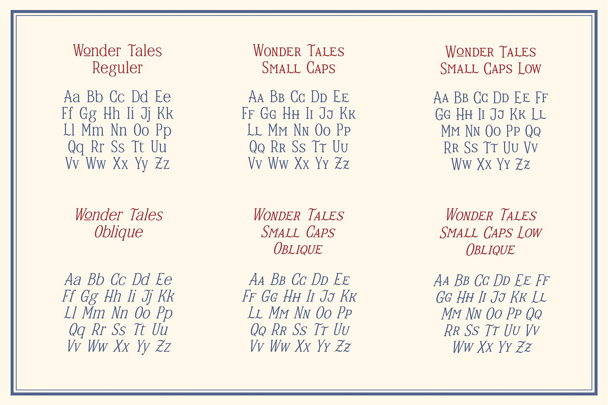Wonder Tales, a Font by takoliko (Photo 8 of 11)