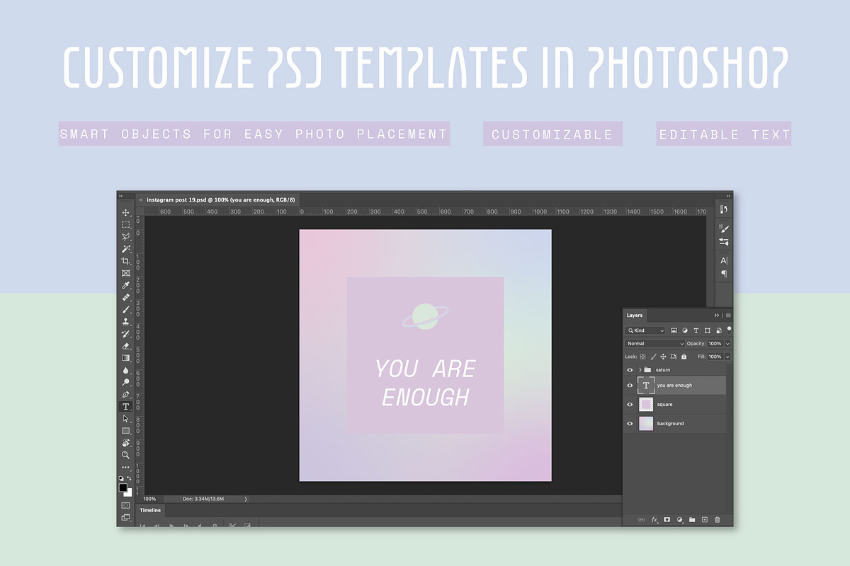 Instagram: Iridescent Galaxy, a Social Media Template by Liseno Designs (Photo 7 of 8)