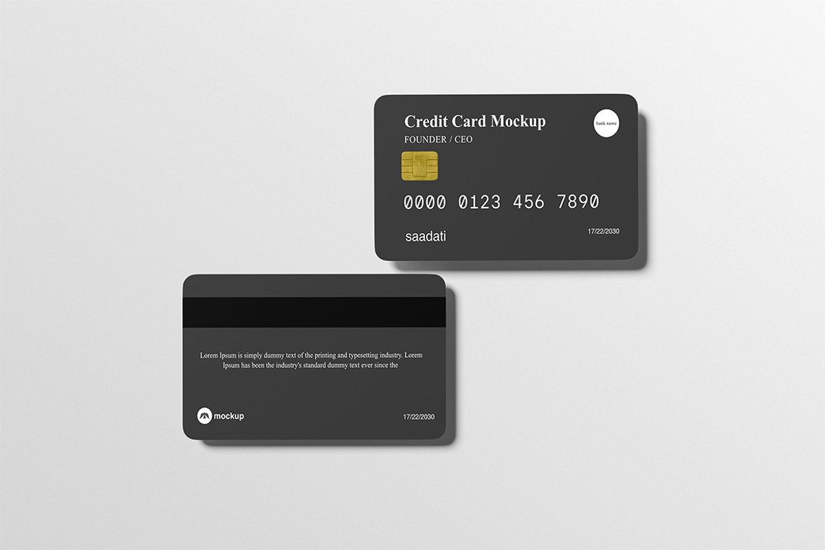 Credit Card Mockup, an Advertising Mockup by swsi-studio (Photo 5 of 5)