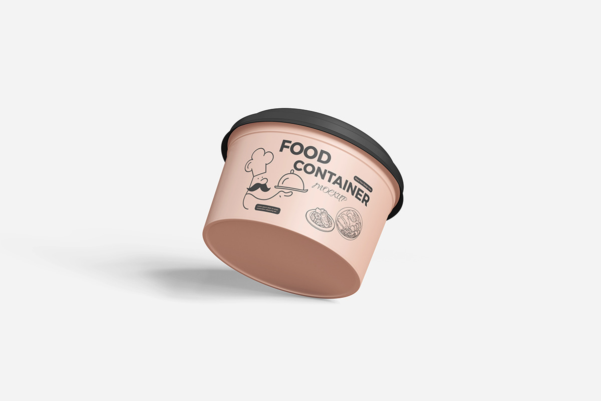 Food Container Mockup PSD Packaging, an Advertising Mockup by Indah (Photo 6 of 6)