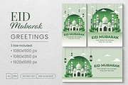 Eid Mubarak Greeting Card Vol.2, a Social Media Template by muhisya (Thumbnail 2 of 6)