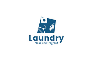 Laundry logo illustration, a Branding & Logo Template by Dyn Studio
